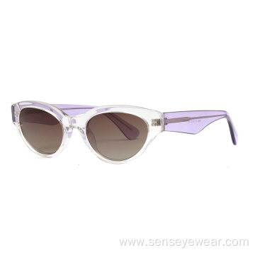 Vintage Custom Logo Fashion Acetate Cat Eye Sunglasses